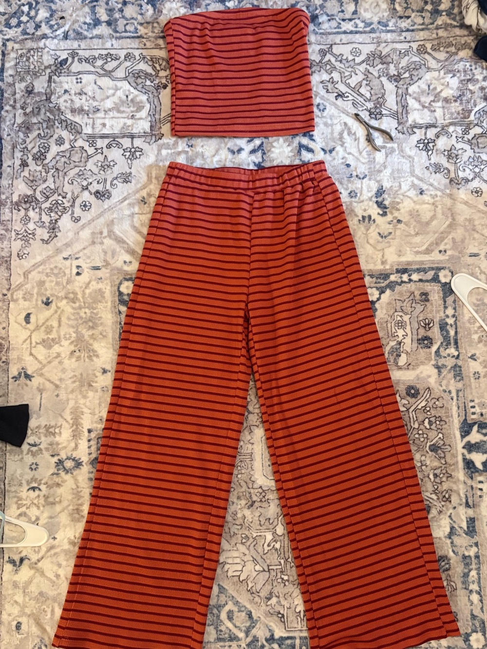 Unbranded Striped Tube Top and Pants Set